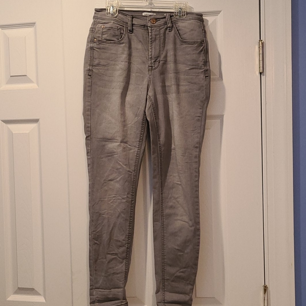 Kensie High Rise Gray Jeans